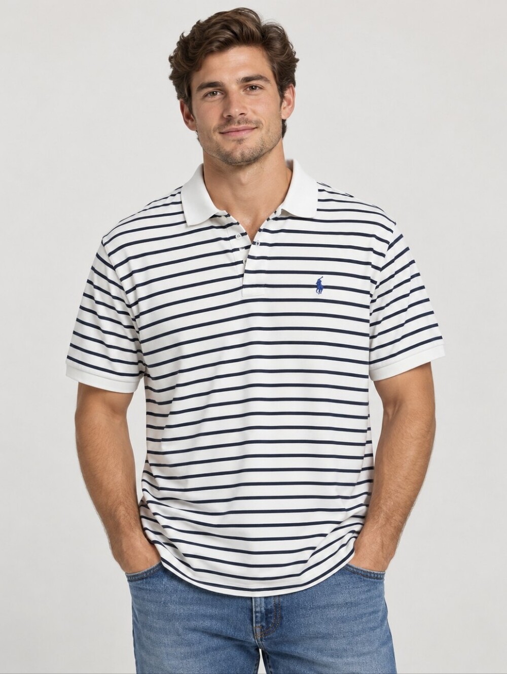 Polo Ralph Lauren Striped Pique Polo Shirt